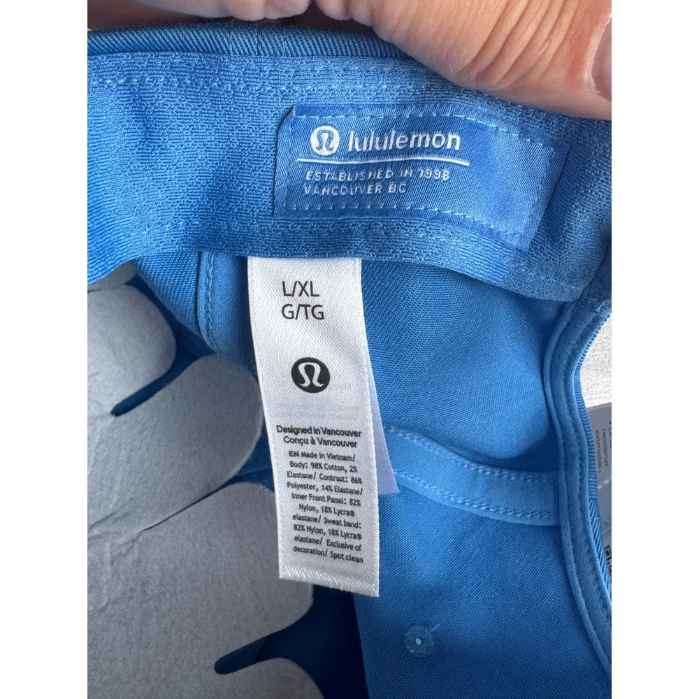 Lululemon Classic Unisex Ball Cap Blue Meet You Courtside Hat LU9CKDS L/XL NEW